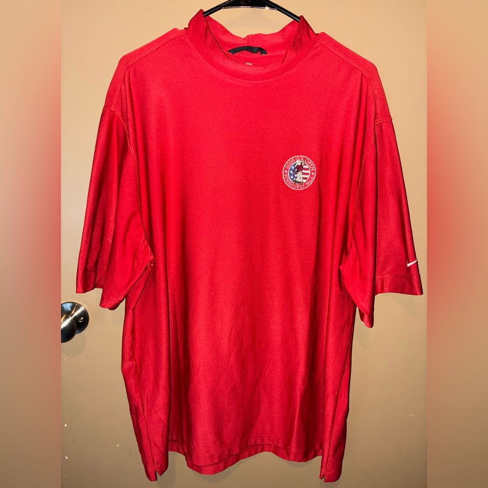 Nike Red Short Sleeve Men's Tee, 2005 US Open Pinehurst No.2
